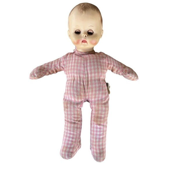 Vintage 1971 Effanbee Doll 8171 Soft Body Molded Hair Green Sleepy Eyes 14” READ - Picture 4 of 14